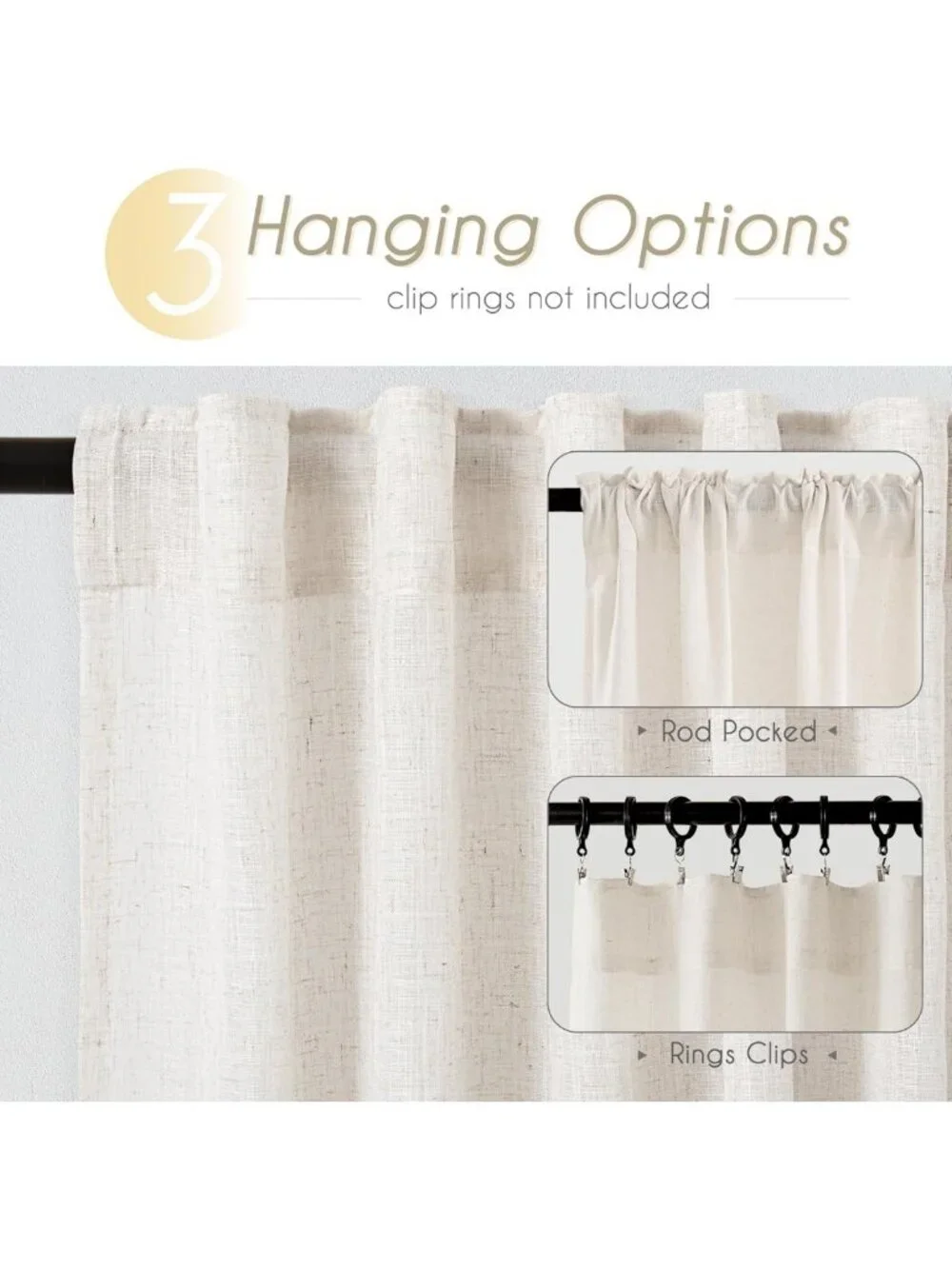 Natural Linen Curtains 84